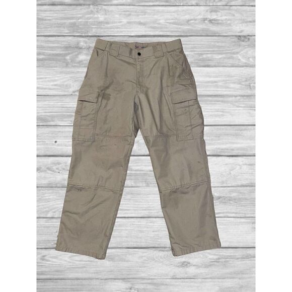 5.11 Tactical Tan Cargo Pants Womens Size Large Short (35x29) - Flaw - Picture 2 of 9